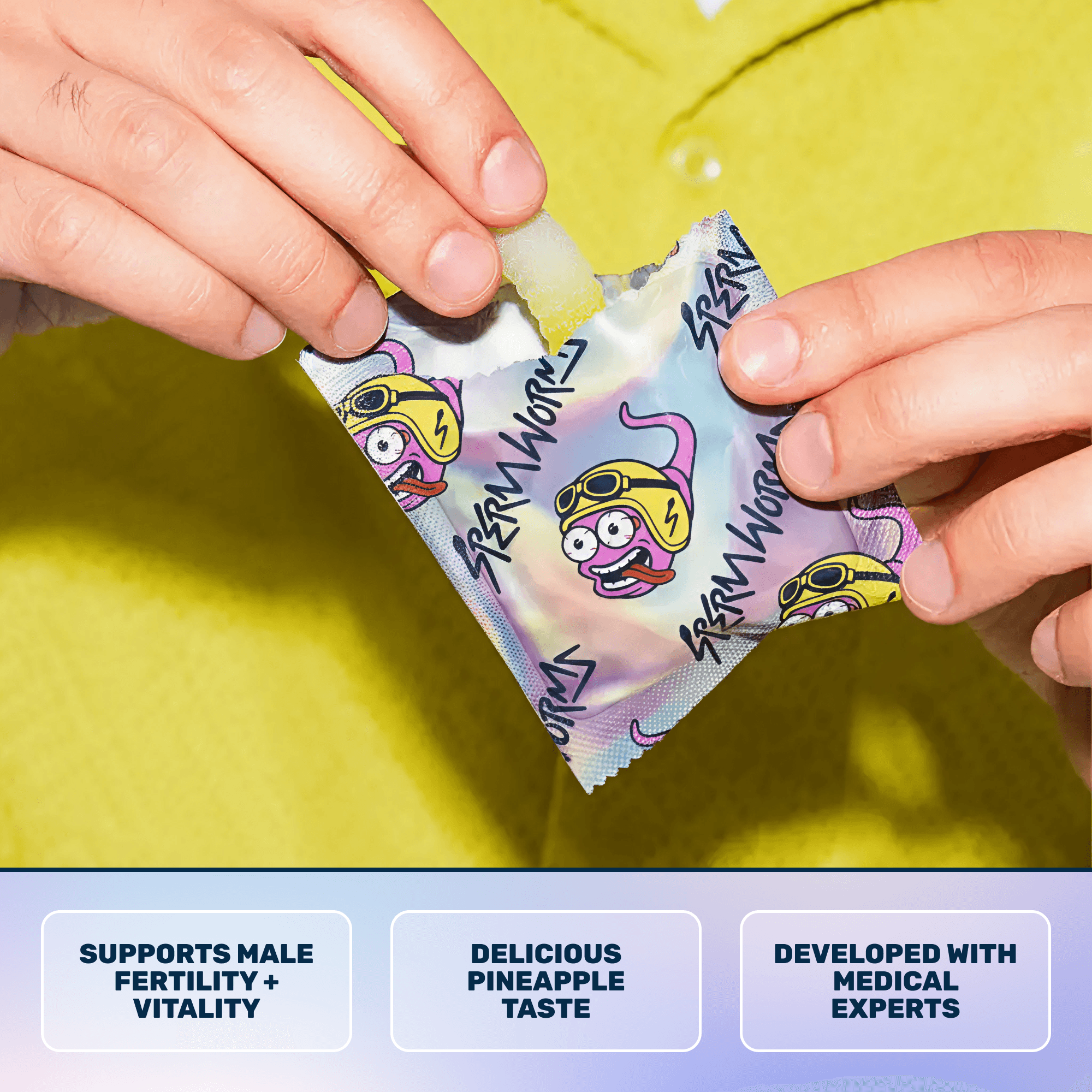 Sperm Worms product in use