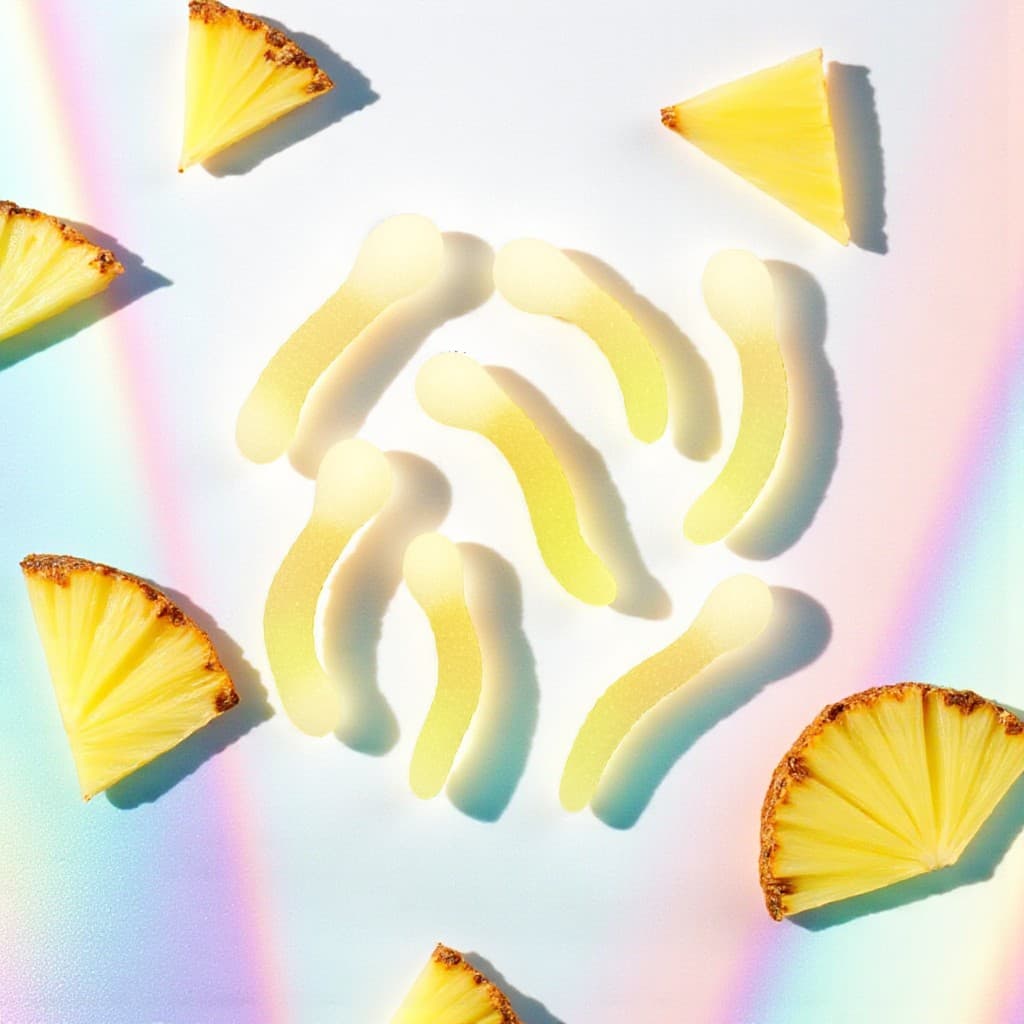 Sperm Worms pineapple gummies